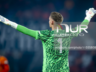 Netherlands goalkeeper Bart Verbruggen during the match between the Netherlands and Bosnia and Herzegovina at the Philips Stadium for the UE...