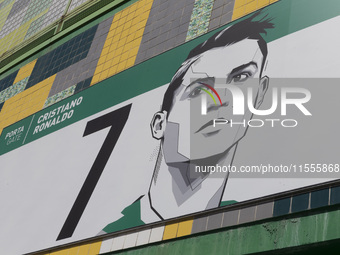 An exterior view of the Sporting stadium in Lisbon, Portugal, on September 7, 2024. Sporting contests the process of electing the delegate t...