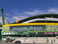 An exterior view of the Sporting stadium in Lisbon, Portugal, on September 7, 2024. Sporting contests the process of electing the delegate t...