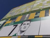 An exterior view of the Sporting stadium in Lisbon, Portugal, on September 7, 2024. Sporting contests the process of electing the delegate t...