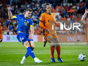 Bosnia and Herzegovina forward Ermedin Demirovic scores the 1-1 during the match between the Netherlands and Bosnia and Herzegovina at the P...