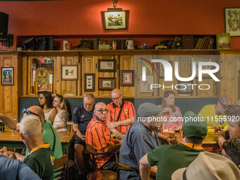 In the afternoon of September 7, Ireland and England play in the UEFA Nations League. Irish and British people come to Cais do Sodre in Lisb...