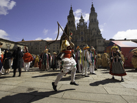 The annual parade of traditional costumes for the entroido, as the carnival is known in Galicia, takes place through the streets of Santiago...