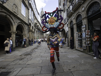 The annual parade of traditional costumes for the entroido, as the carnival is known in Galicia, takes place through the streets of Santiago...