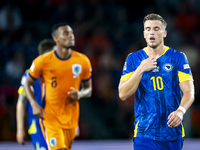 Bosnia and Herzegovina forward Ermedin Demirovic plays during the match between the Netherlands and Bosnia and Herzegovina at the Philips St...