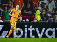 Netherlands midfielder Tijani Reijnders celebrates the goal during the match between the Netherlands and Bosnia and Herzegovina at the Phili...