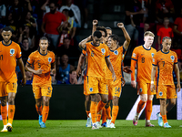 Netherlands midfielder Tijani Reijnders celebrates the goal during the match between the Netherlands and Bosnia and Herzegovina at the Phili...