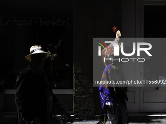 The annual parade of traditional costumes for the entroido, as the carnival is known in Galicia, takes place through the streets of Santiago...