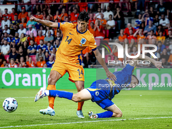 During the match between the Netherlands and Bosnia and Herzegovina at the Philips Stadium for the UEFA Nations League, League A, Group A3,...