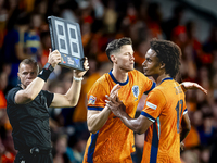 Netherlands forward Wout Weghorst replaces Netherlands forward Joshua Zirkzee during the match between the Netherlands and Bosnia and Herzeg...