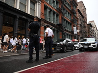 Zara is closed to the public due to a crime scene in Manhattan, New York, United States, on September 7, 2024. On Saturday afternoon, police...