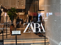 Zara is closed to the public due to a crime scene in Manhattan, New York, United States, on September 7, 2024. On Saturday afternoon, police...