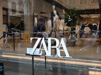 Zara is closed to the public due to a crime scene in Manhattan, New York, United States, on September 7, 2024. On Saturday afternoon, police...