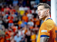 Netherlands forward Wout Weghorst scores the 4-2 during the match between the Netherlands and Bosnia and Herzegovina at the Philips Stadium...