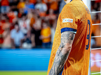 Netherlands forward Wout Weghorst scores the 4-2 during the match between the Netherlands and Bosnia and Herzegovina at the Philips Stadium...