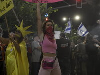 Thousands of Israelis protest against the Israeli government, calling for the immediate release of the hostages still held by Hamas in Gaza,...