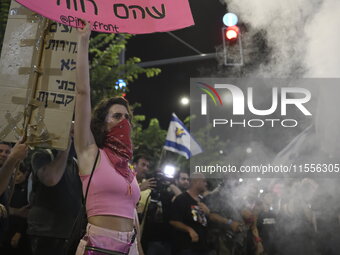 Thousands of Israelis protest against the Israeli government, calling for the immediate release of the hostages still held by Hamas in Gaza,...