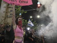 Thousands of Israelis protest against the Israeli government, calling for the immediate release of the hostages still held by Hamas in Gaza,...