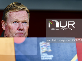 Netherlands trainer Ronald Koeman during the press conference after the match between the Netherlands and Bosnia and Herzegovina at the Phil...