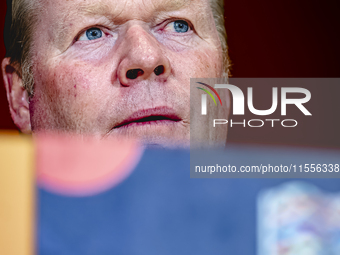 Netherlands trainer Ronald Koeman during the press conference after the match between the Netherlands and Bosnia and Herzegovina at the Phil...