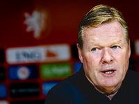 Netherlands trainer Ronald Koeman during the press conference after the match between the Netherlands and Bosnia and Herzegovina at the Phil...