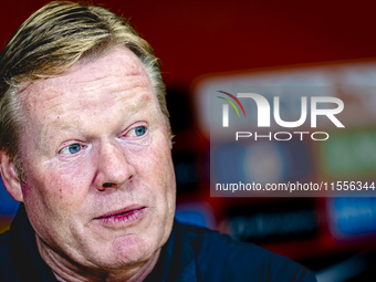 Netherlands trainer Ronald Koeman during the press conference after the match between the Netherlands and Bosnia and Herzegovina at the Phil...