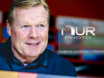 Netherlands trainer Ronald Koeman during the press conference after the match between the Netherlands and Bosnia and Herzegovina at the Phil...