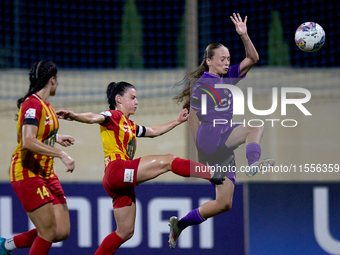 Fanny Rossi of Anderlecht is in action during the UEFA Women's Champions League First qualifying round, Semi-finals CP-Group 4 soccer match...