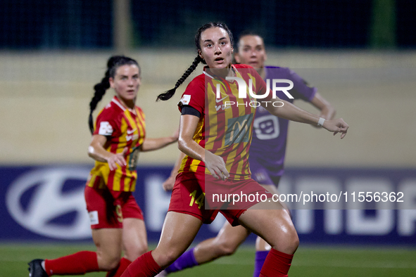 Valentina Rapa of Birkirkara is in action during the UEFA Women's Champions League First qualifying round, Semi-finals CP-Group 4 soccer mat...