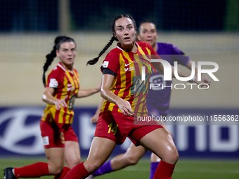 Valentina Rapa of Birkirkara is in action during the UEFA Women's Champions League First qualifying round, Semi-finals CP-Group 4 soccer mat...