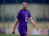 Amelie Delabre of Anderlecht gestures during the UEFA Women's Champions League First qualifying round, Semi-finals CP-Group 4 soccer match b...