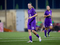 Fanny Rossi of Anderlecht gestures during the UEFA Women's Champions League First qualifying round, Semi-finals CP-Group 4 soccer match betw...