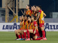 Women soccer players from Birkirkara pose for a team photo prior to the UEFA Women's Champions League First qualifying round, Semi-finals CP...