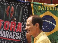 Supporters of former President Jair Bolsonaro (PL) participate in an event on Avenida Paulista, in the central area of Sao Paulo, Brazil, on...