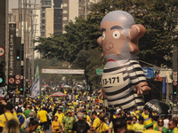 Supporters of former President Jair Bolsonaro (PL) participate in an event on Avenida Paulista, in the central area of Sao Paulo, Brazil, on...