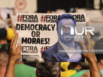 Supporters of former President Jair Bolsonaro (PL) participate in an event on Avenida Paulista, in the central area of Sao Paulo, Brazil, on...