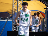 Borys Baran participates in the LOTTO 3x3 League basketball game in Sosnowiec, Poland, on September 7, 2024. Lotto 3x3 Liga tournament match...