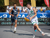 Michal Nowak participates in the LOTTO 3x3 League basketball game in Sosnowiec, Poland, on September 7, 2024. The Lotto 3x3 Liga tournament...