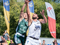 Tomasz Rudko participates in the LOTTO 3x3 League basketball game in Sosnowiec, Poland, on September 7, 2024. The Lotto 3x3 Liga tournament...