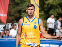 Przemyslaw Zamojski participates in the LOTTO 3x3 League basketball game in Sosnowiec, Poland, on September 7, 2024. The Lotto 3x3 Liga tour...