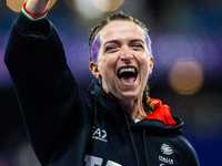 Martina Caironi of Italy wins a gold medal in the Women's 100m - T63 Final at Stade de France during the Paris 2024 Paralympic Games in Pari...