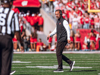 Wisconsin Badgers Head Coach Luke Fickell is at Camp Randall Stadium in Madison, Wisconsin, on September 7, 2024. (