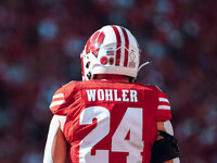 Wisconsin Badgers safety Hunter Wohler #24 is at Camp Randall Stadium in Madison, Wisconsin, on September 7, 2024. (