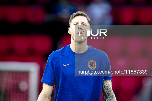 Netherlands forward Wout Weghorst plays during the match between the Netherlands and Bosnia and Herzegovina at the Philips Stadium for the U...