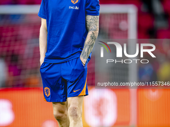 Netherlands forward Wout Weghorst plays during the match between the Netherlands and Bosnia and Herzegovina at the Philips Stadium for the U...