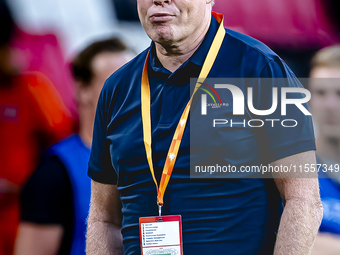 Netherlands trainer Ronald Koeman during the match between the Netherlands and Bosnia and Herzegovina at the Philips Stadium for the UEFA Na...