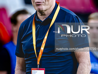 Netherlands trainer Ronald Koeman during the match between the Netherlands and Bosnia and Herzegovina at the Philips Stadium for the UEFA Na...