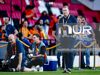 Netherlands trainer Ronald Koeman during the match between the Netherlands and Bosnia and Herzegovina at the Philips Stadium for the UEFA Na...