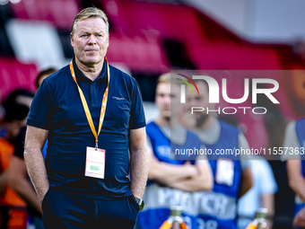 Netherlands trainer Ronald Koeman during the match between the Netherlands and Bosnia and Herzegovina at the Philips Stadium for the UEFA Na...