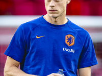 Netherlands defender Jan-Paul van Hecke plays during the match between the Netherlands and Bosnia and Herzegovina at the Philips Stadium for...